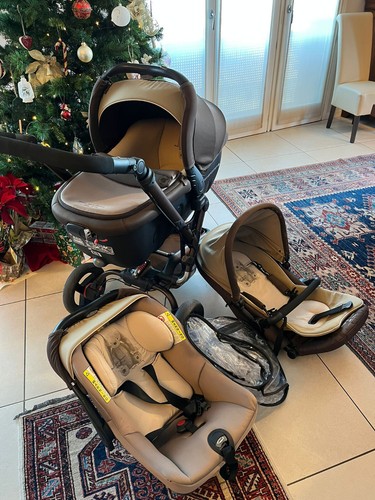 trio neonato carrozzina+passeggino+antipioggia+ovetto-Janè-usato come nuovo - Foto 5 di 5