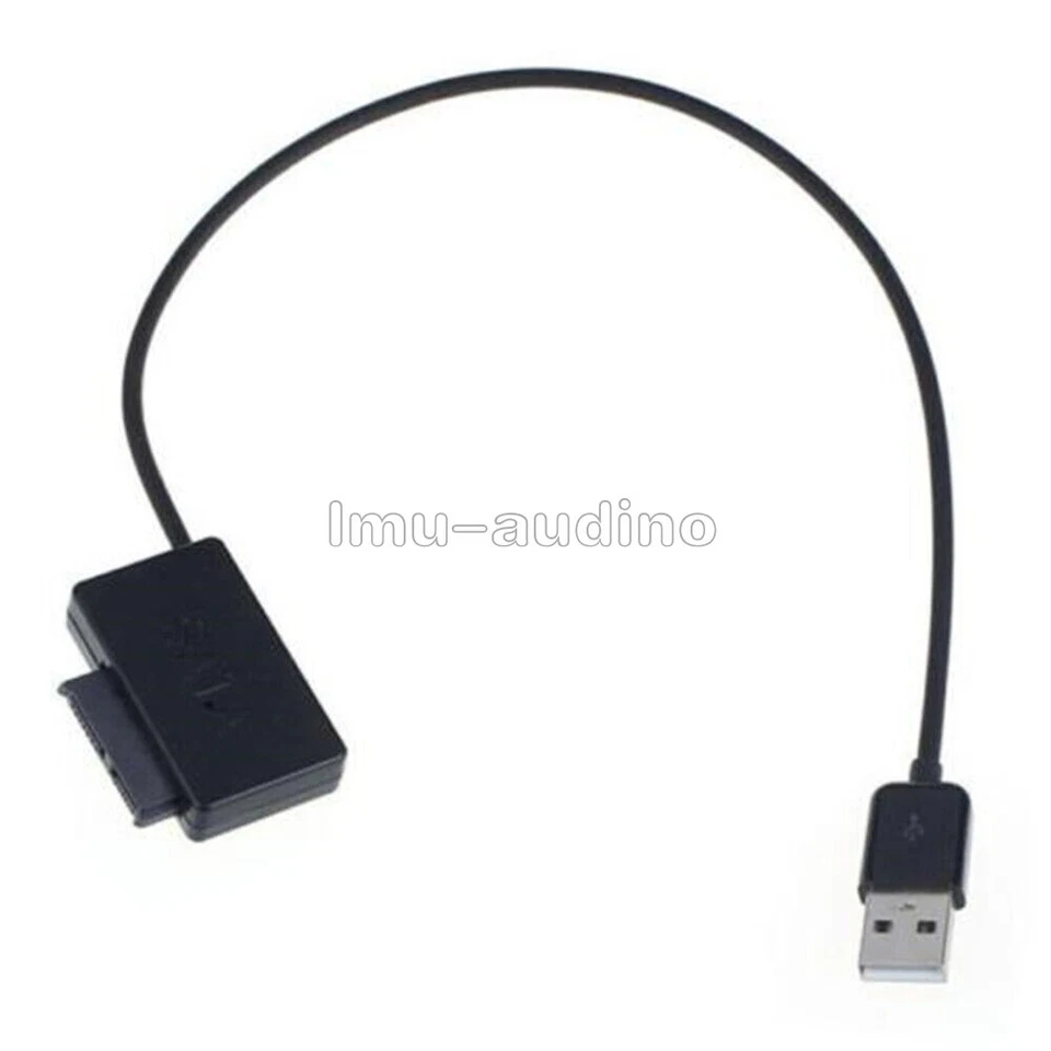 USB 2.0to 7+6 13Pin Slimline SATA Laptop CD/DVD Rom Optical Adapter Cable - Bild 2 von 4
