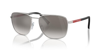 Prada Linea Rossa PS 54ZS Silver/Grey Silver Mirrored (1BC02M) Sunglasses