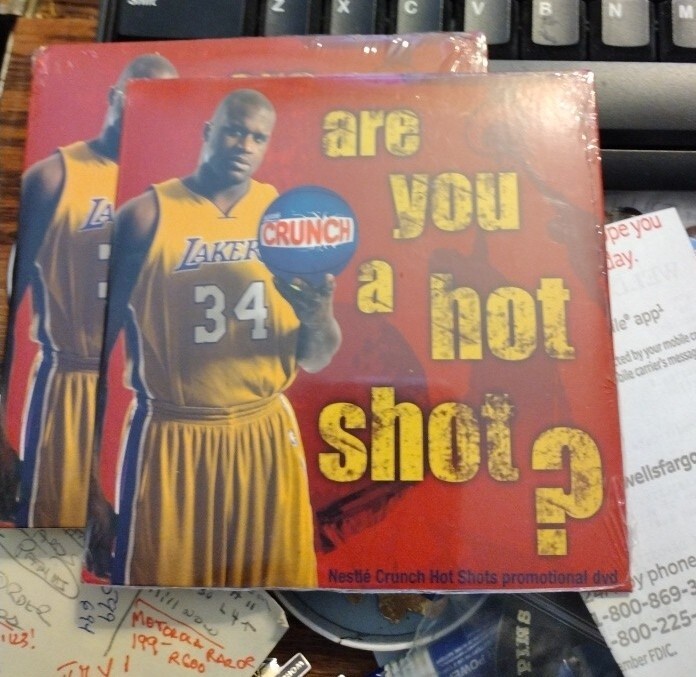 Shaq Nestle Crunch Bar 2004 Lakers Hot Shots BB Camp Promo DVD