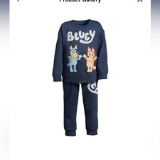 Toddler Bluey Long Sleeve Pullover and Jogger Pant Matching Set Size 12 Months