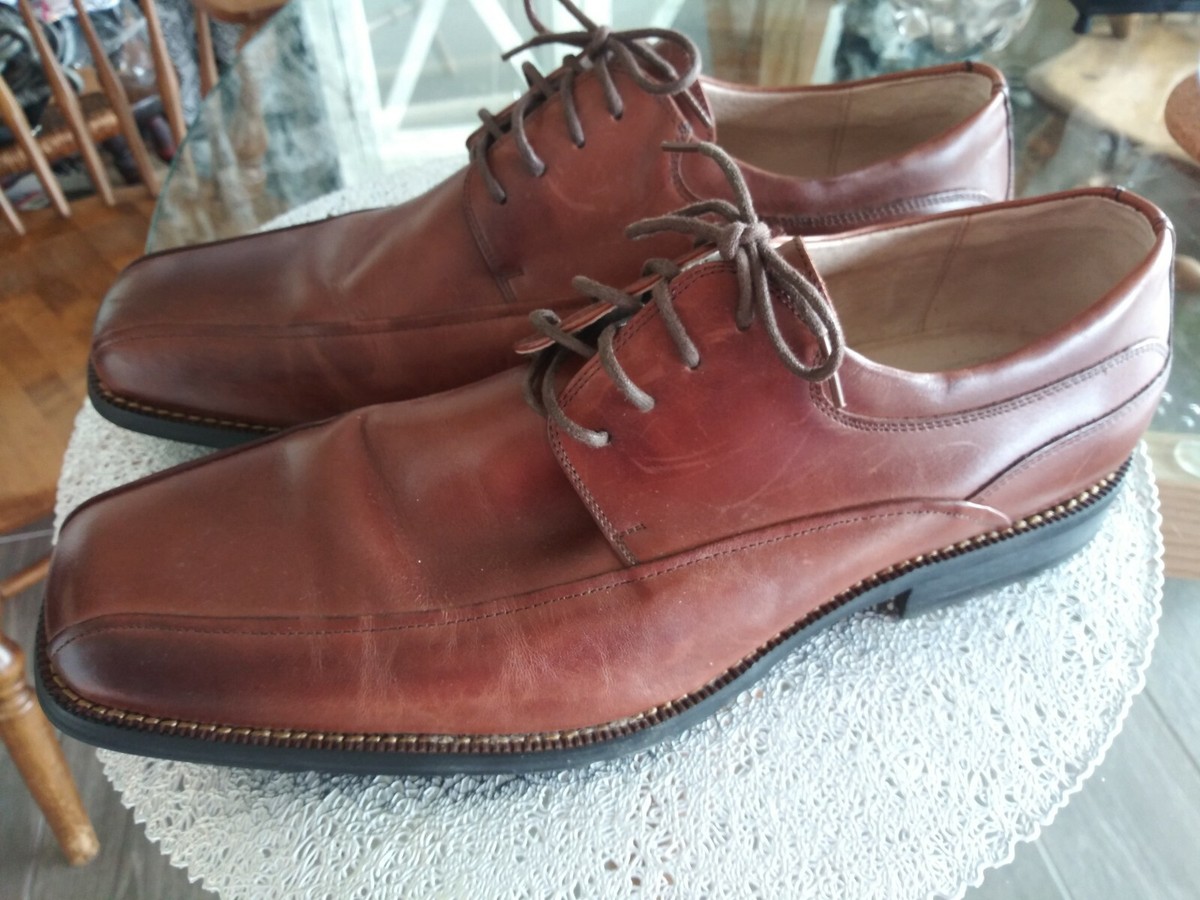 Florsheim Alav Brown Leather Bicycle Toe Derby Shoes Mens 12 D 11256-200 Men main image 2