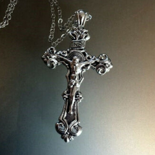925 Sterling Silver 3D Christian Jesus Christ Cross Catholic Crucifix ...
