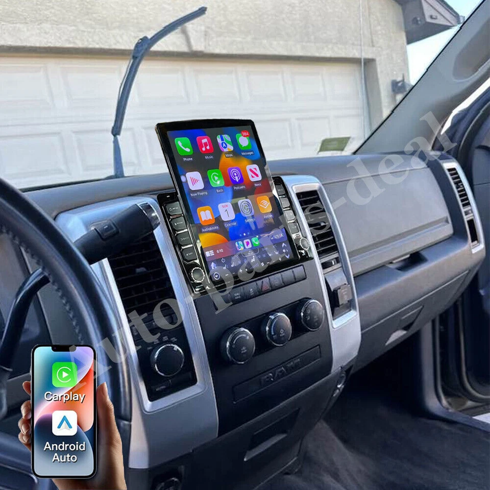 Carplay For 2009-2012 RAM 1500 2500 3500 Android 13 Car Stereo Radio Navi GPS - Imagem 2 de 4