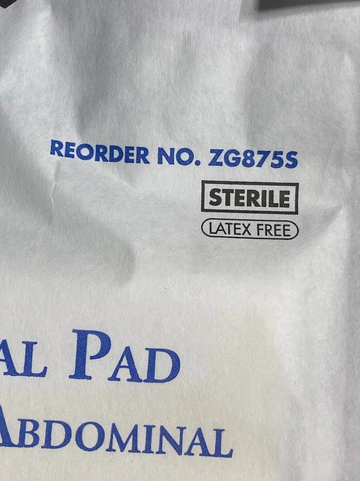 ReliaMed 8" x 7.5" Abdominal Pad  #ZG875S - Lot of 4. - Изображение 3 из 4