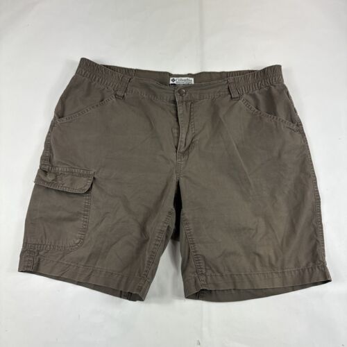Columbia Cargo Shorts Women Medium Brown Utility Outdoors Hiking Camping Fishing