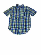 Youth Medium Ralph Lauren Chaps Easy Care Blue Plaid Short Sleeve. Worn Once.