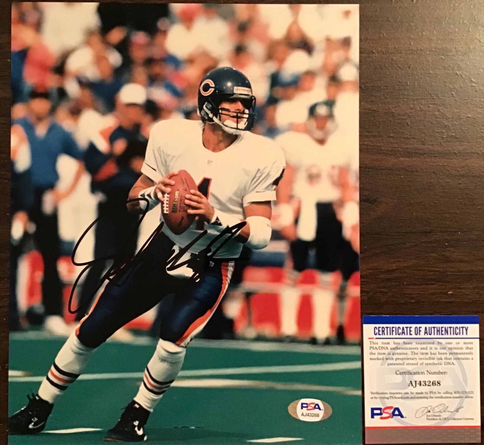Jim Harbaugh Autographed Signed Chicago Bears 8 X 10 photo PSA 