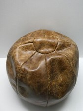 VINTAGE LEATHER MEDICINE BALL SCHOOL SPORTS BOXING BOXERS EXERCISE PRACTICE 