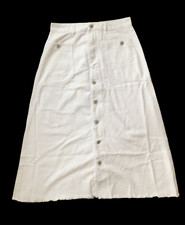 Small Women's White Jean Skirt. Brand New 