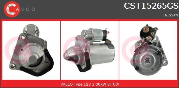 Démarreur premium robuste pour Nissan Micra IV K13 1.2 DIG-S