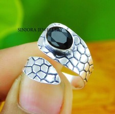 Black Onyx Gemstone 925 sterling silver handmade Gift Ring US size 5 to 13