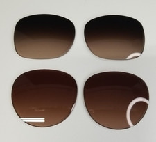 Prada 2 Pairs Women's Sunglass LENSES only. Gradient Brown  Brownish/Grayish