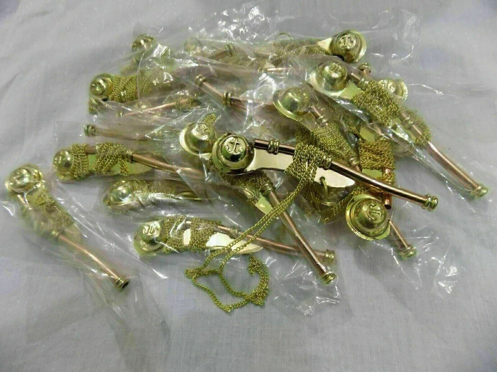 Nautical Brass Bosun Whistle Collectible Key Chain Ring Gift Lot Of 20 Pcs gifts