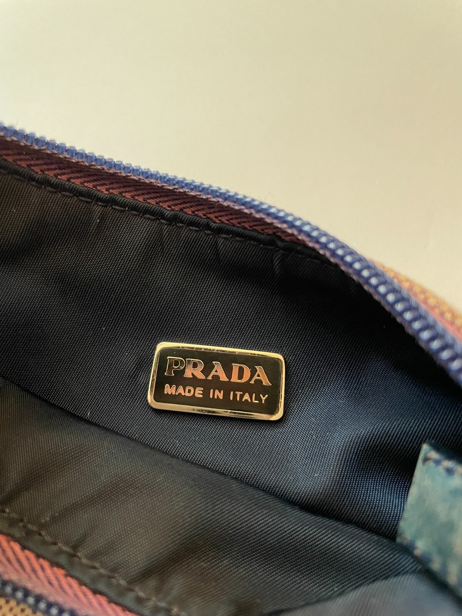 Prada Vintage Spring 1999 Mini Canvas Canapa Sport Hobo Bag Cream