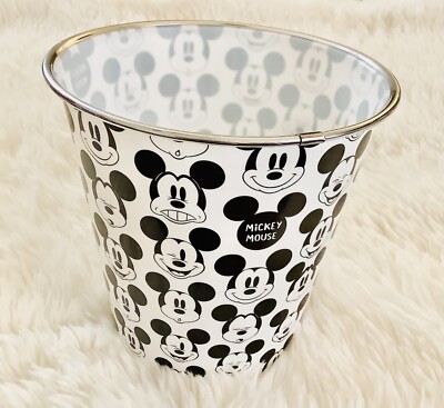 Disney Mickey Mouse Trashcan 7.25”h x 7.5”d | eBay