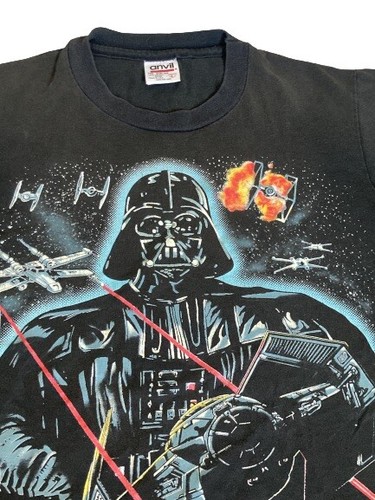 VTG Star Wars Darth Vader Single Stitch T-Shirt 1996 Lucas Films - Youth Large - Picture 2 of 8