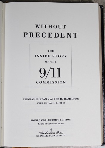 Without Precedent SIGNED by Thomas H. Kean and Lee H. Hamilton Limited 1st Ed - Picture 3 of 9