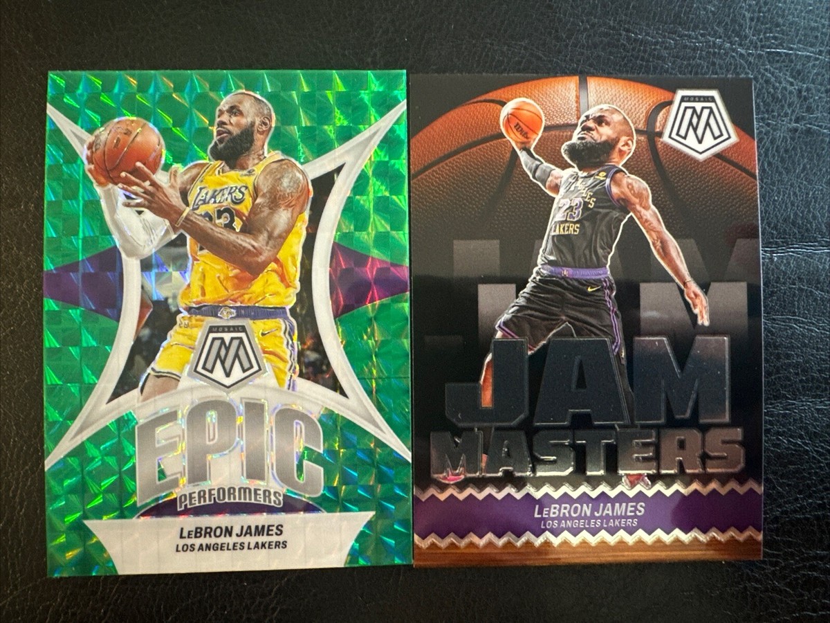2023-24 Panini Mosaic Lebron James 2 Card Lot Epic 2023-24 Panini Mosaic Lebron James 2 Card Lot Epic