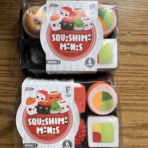 RMS Squishimi Japanese Sushi Food Fidget Sensory Toys Mini Squishy Set of 9 Toys
