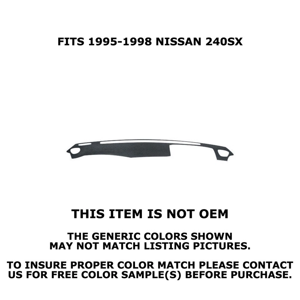 Coverlay 10-508-BLK for Nissan 95-98 240SX S14 Black Dash Board Cover - Image 2 of 4