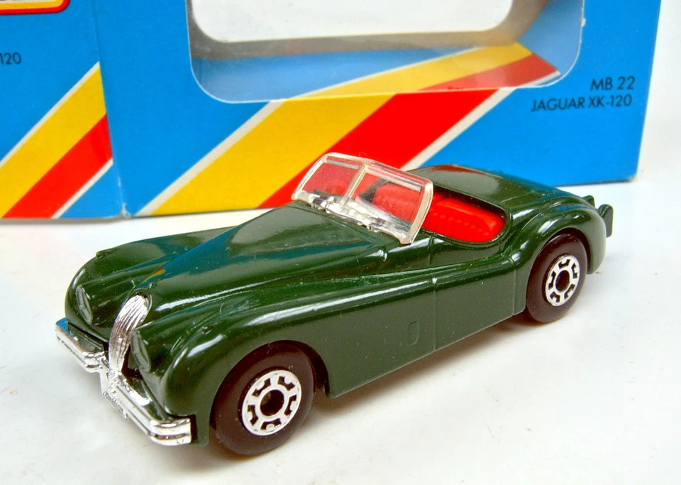 Matchbox Superfast Nr. 22E Jaguar XK 120 d'grün Made in England top in Box - Bild 2 von 4