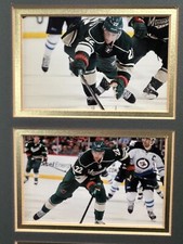 Nino Niederreiter Autographed  20x20 autographed photo on foam board