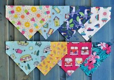 Handmade Summer Dog Bandana Slide on Collar Neckerchief Scarf Gift Present