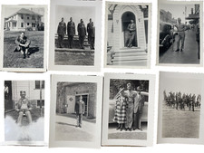 WWII era personal photographs US Army Lot of 8 vintage War Collectible