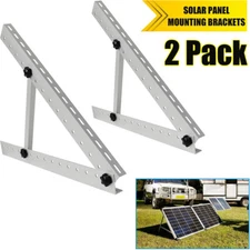 Solar Panel RV Tilt Mount Brackets Kit System Roof Flat Surface Adjustable Frame