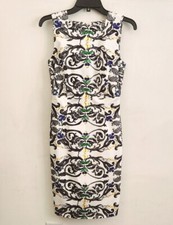 Peony Multicolor Painterly Floral Sleeveless Dress Size 2 Lined Fitted  Stretch