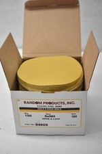 Random Products Inc Hook & Loop Gold Paper Discs 100 Pack 180 Grit 5" x NH 94809 0.43 per gallon