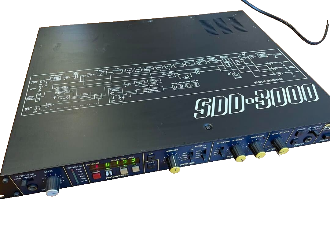 Korg SDD-3000 Programmable Digital Delay Rack Used Tested Korg SDD-3000 Programmable Digital Delay Rack Used Tested