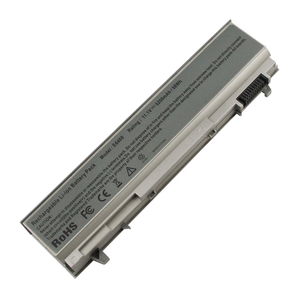 Nueva batería para computadora portátil Dell Latitude E6400 E6410 E6500 E6510 PT434 fuente de alimentación Foto 2 de 4