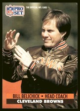 1991 Pro Set #126 Bill Belichick NFL Football