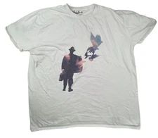 Threadless White Short Sleeve 100% Cotton Crow Man T-Shirt Size XXL / 2XL