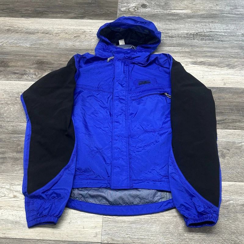 patagonia vintage zip up nylon rain gorpcore jacket