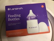 Lansinoh Breastmilk Feeding Bottles with NaturalWave Nipples 3 / 5 oz. bottles