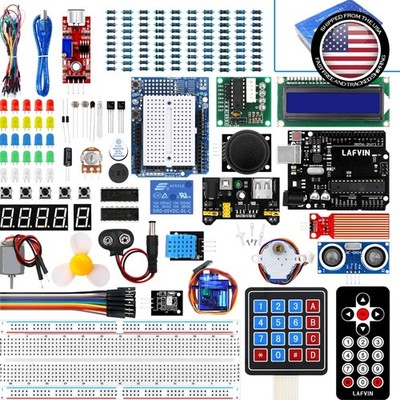 Super Starter Kit Based on Arduino UNO R3 with Tutorial and Controller Board Com