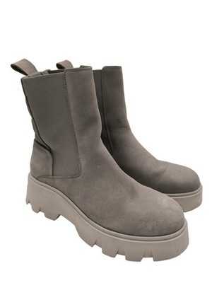 MARC O POLO Schlüpf-Stiefeletten Damen Stiefeletten Gr. DE 38 hellgrau