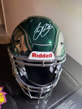 Saquon Barkley Signed Eagles Chrome 2 Tone Full Size SpeedFlex Helmet Beckett