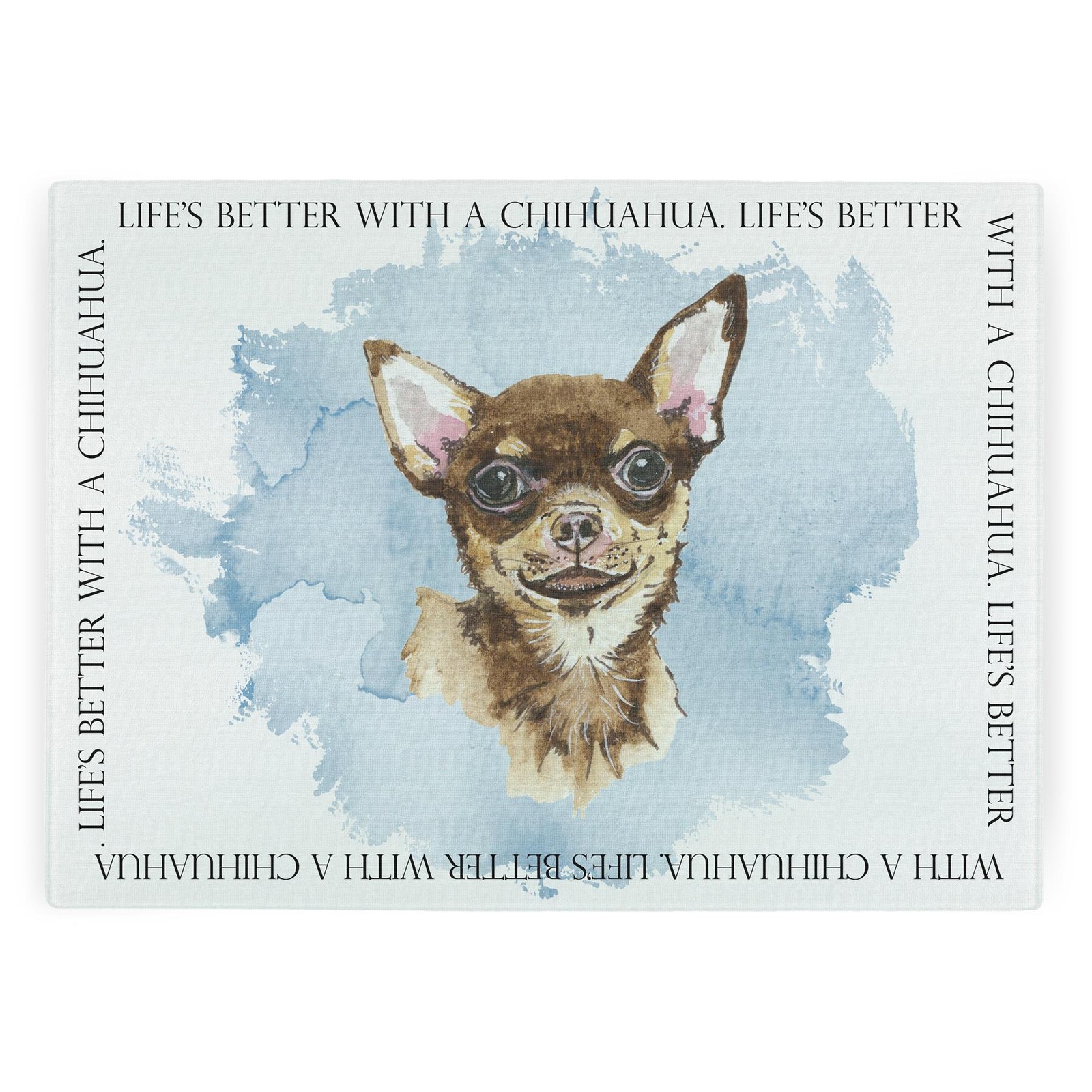 Life's Better With A Chihuahua Rectangular Worktop Saver - Dog Kitchen Gifts