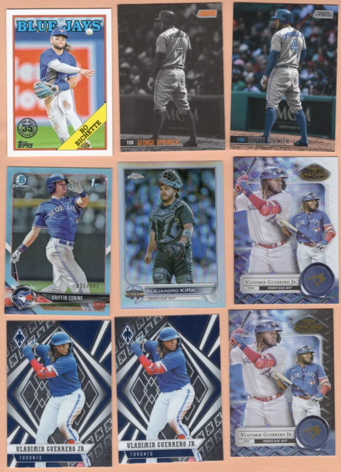 1980-2025 BLUE JAYS 900 CARD LOT VLAD GUERRERO BICHETTE SPRINGER AUTO RELIC SP + - Image 4 of 4
