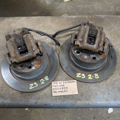 BMW Z3 2.8 REAR DISC BRAKE CALIPERS CARRIERS DISCS PADS FLEXIS e30 E36 COMPACT