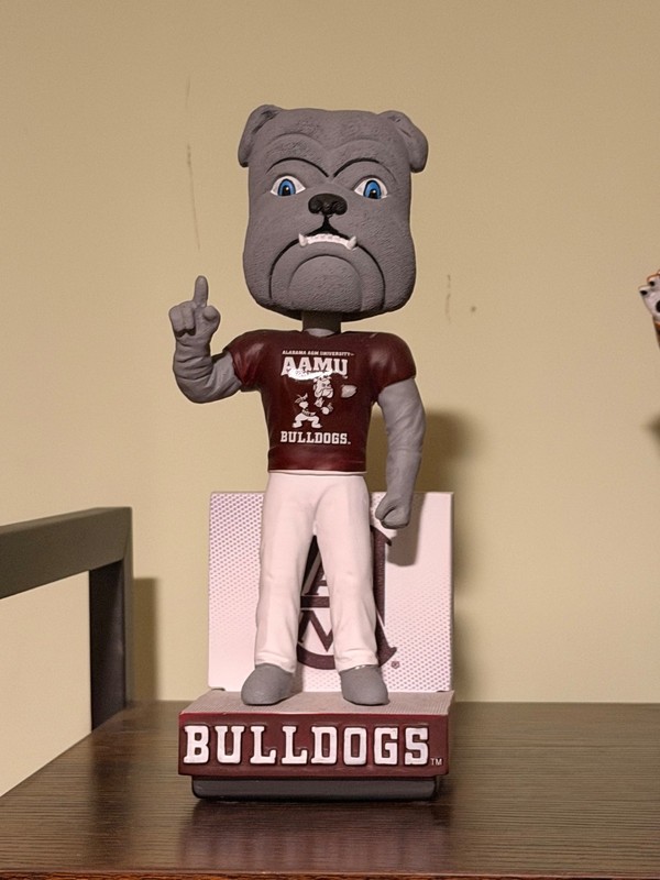 Bruiser The Bulldog Alabama A&M Bulldogs HBCU Bobblehead NCAA College