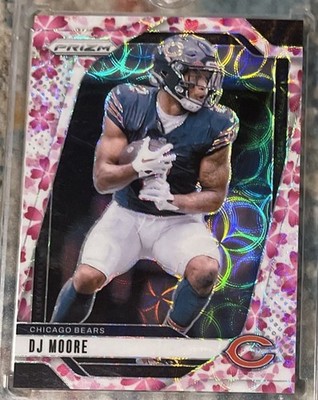 2024 Panini Prizm - D.J. Moore #48 Choice Cherry Blossom Prizm /15