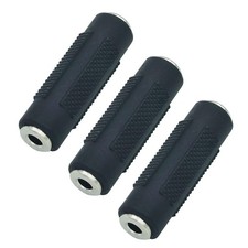 AILTECK 3.5mm 1/8" Female to Stereo Audio Adapter, Black