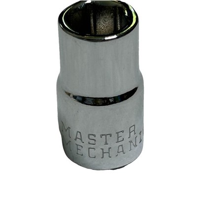 Master Mechanic Socket MI009 1/4 Drive 9/32 6-Point Chrome Shallow Socket USA