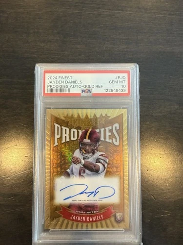 2024 Topps Finest - Prodigies Autographs Jayden Daniels #P-JD PSA10 /50 RC