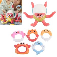 Octopus Bath Toy Interactive Shape Recognition Bright Colors Baby Bath Toy